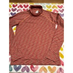 Sweaty Betty Women's Long Sleeve Turtleneck Top Heathered Red Size M